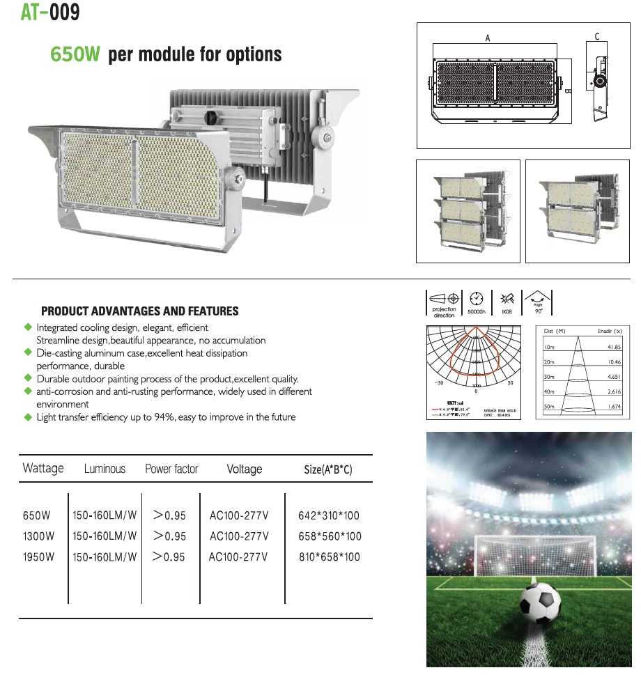 AT-009 650W per module for options AT-009 650W per module for options