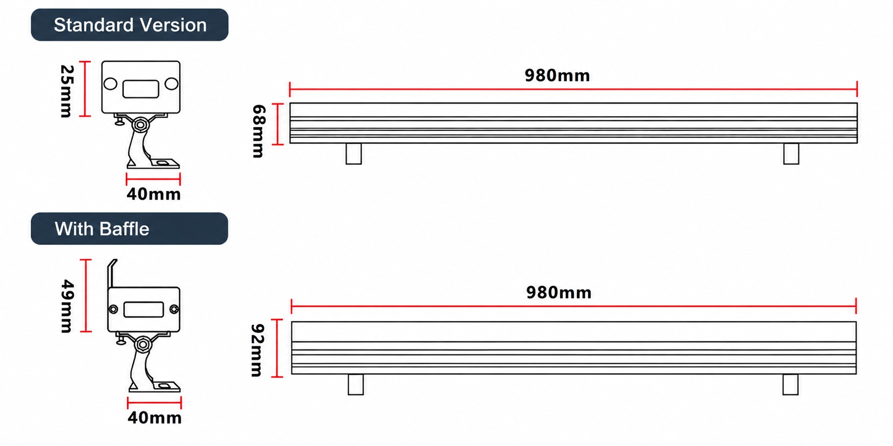 WW003 36W LED Wall Washer Light WW003 36W LED Wall Washer Light