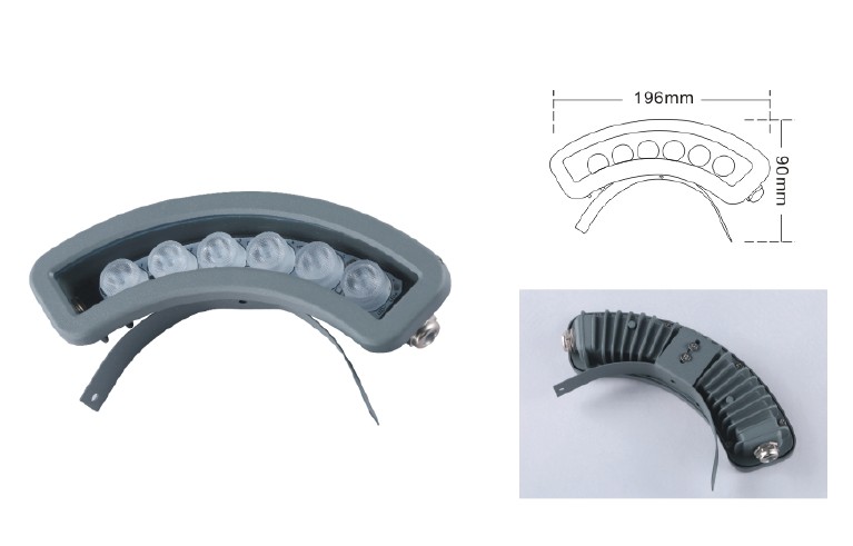 YC-176 Corrugated Tile Lamp 6W